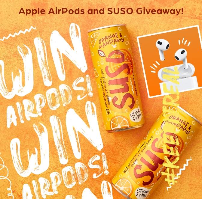 Win Apple Airpods and SUSO giveaway